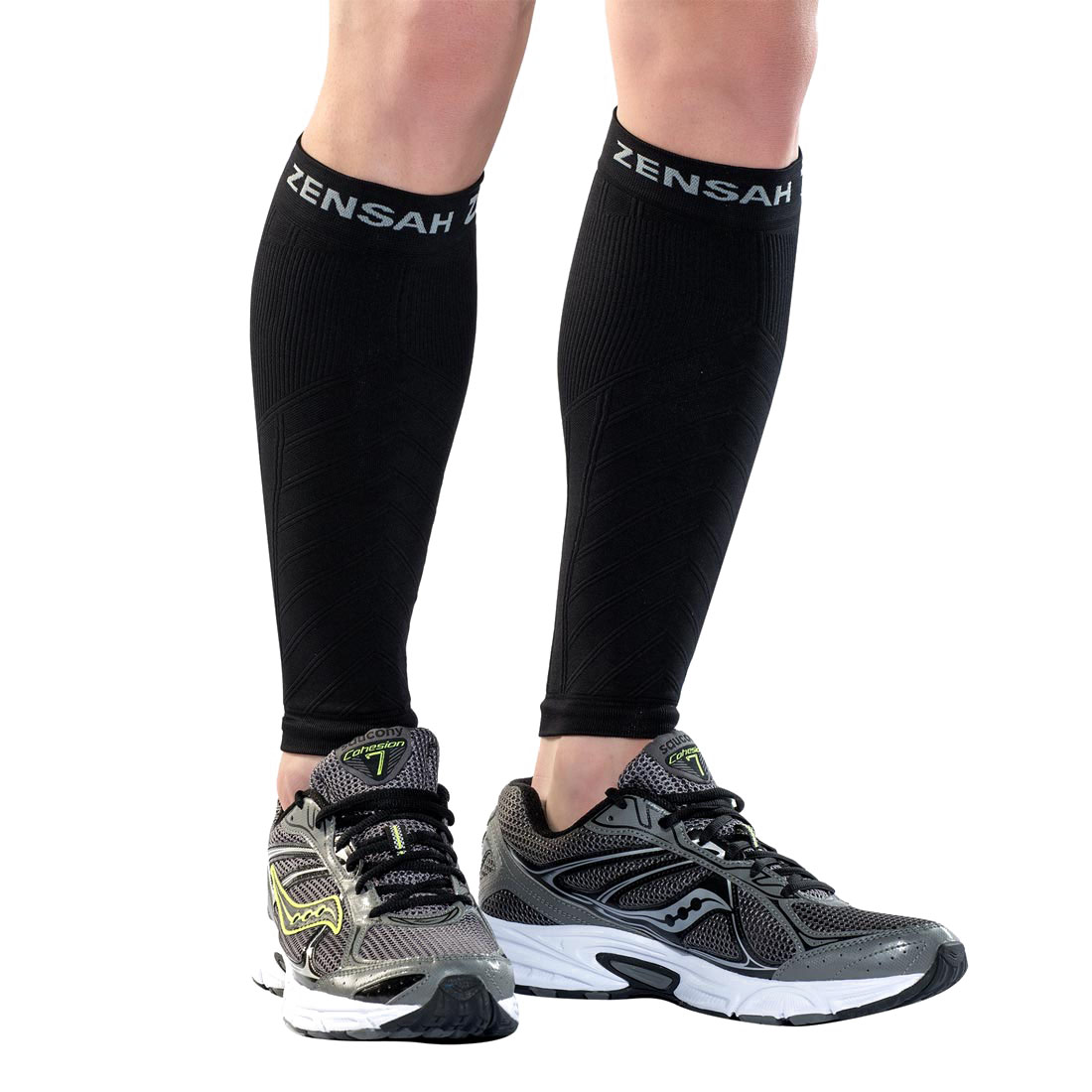 Zensah Compression Leg Sleeve (Black)