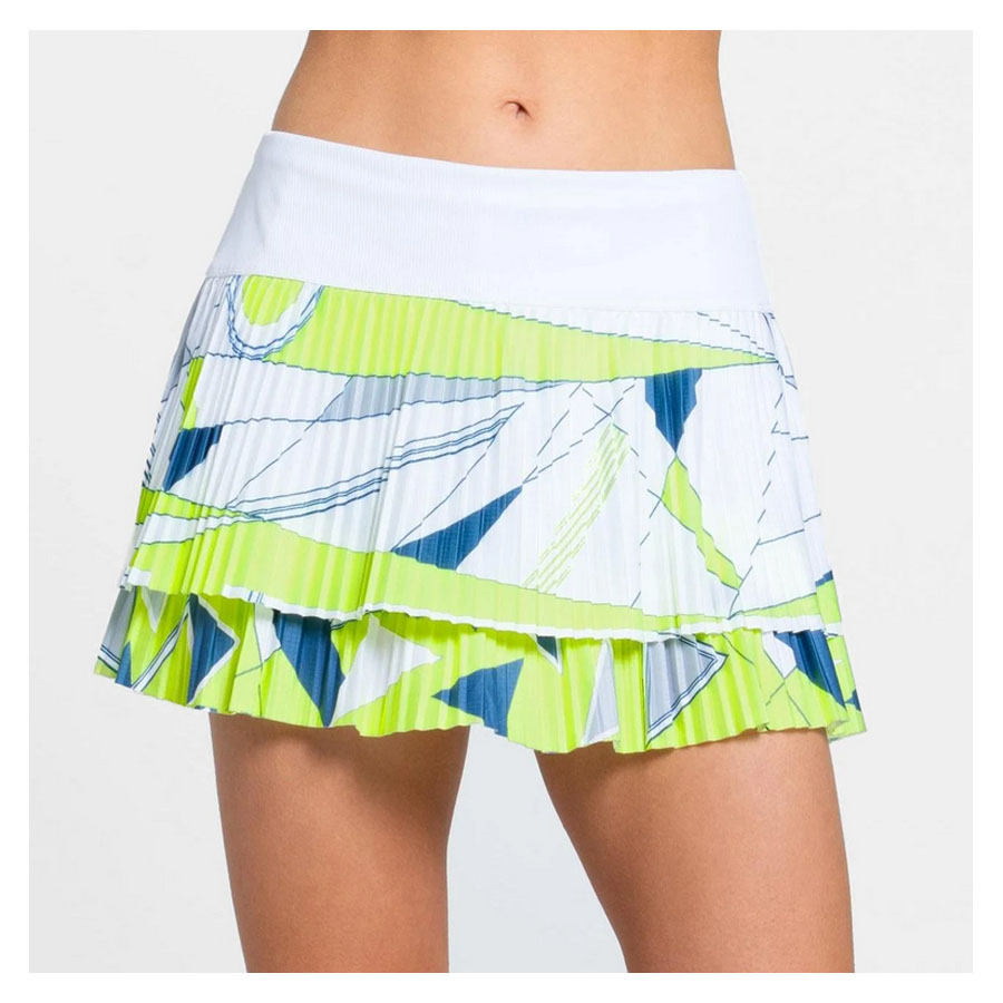 Jupe De Tennis Lucky In Love Siesta – Skort Plissé à Volants – Rose/Bleu – Taille M – NEUF